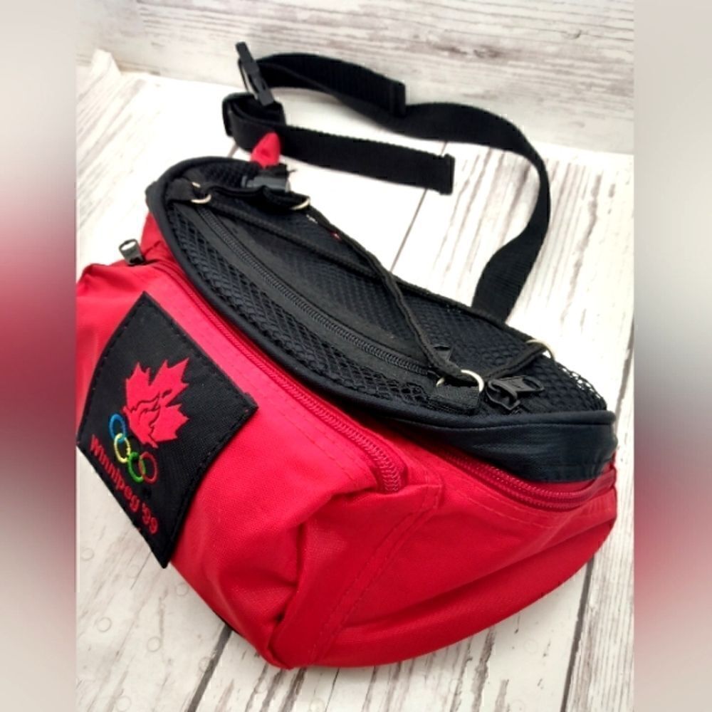 1999 Pan Am Games Belt Bag Winnipeg Canada Bum Bag Unisex Vintage Men's Women's - Picture 3 of 12